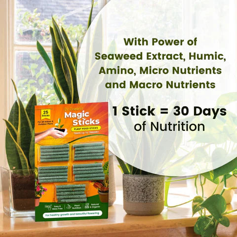 Plant Grow Fertilizer Sticks For Plants - 25 Stick Pack of 2