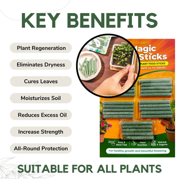 Plant Grow Fertilizer Sticks For Plants - 25 Stick Pack of 2